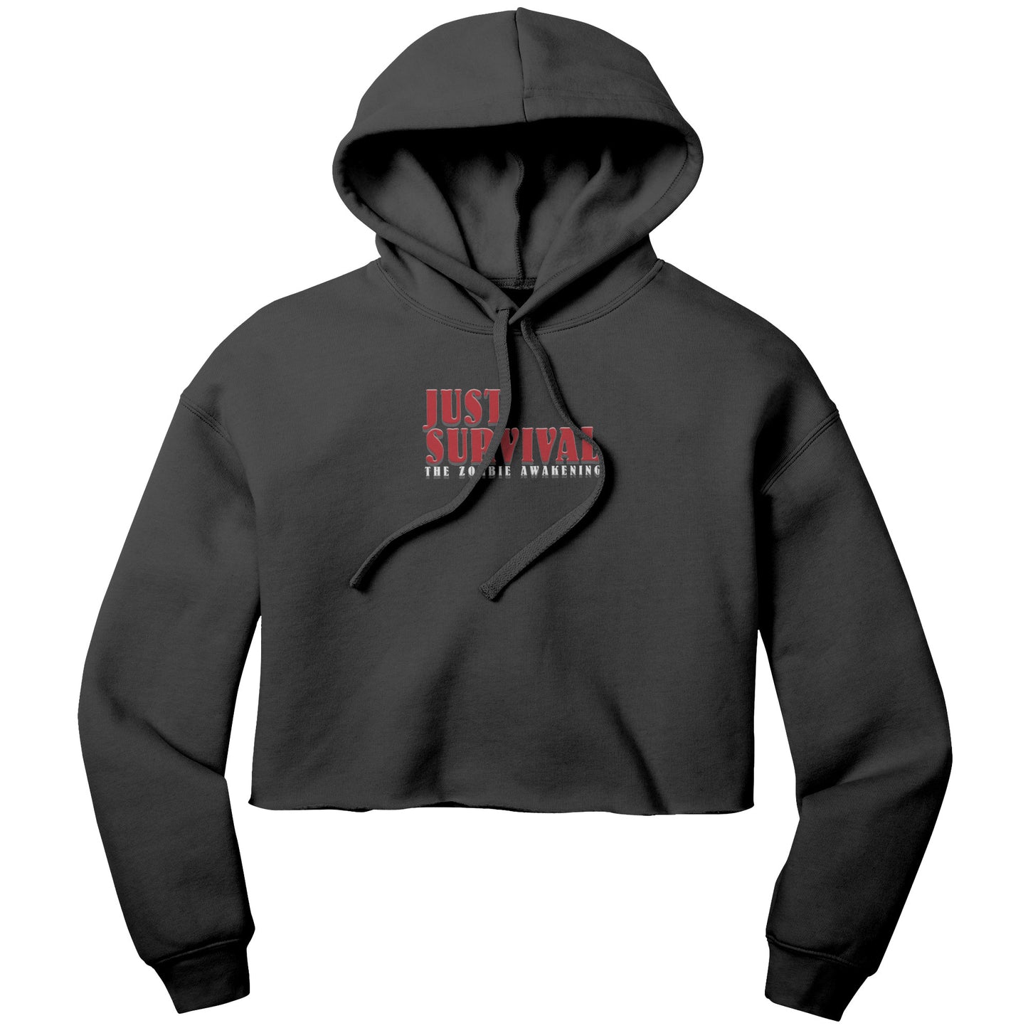 Just Survival The Zombie Awakening Bella Women's Crop Fleece Hoodie