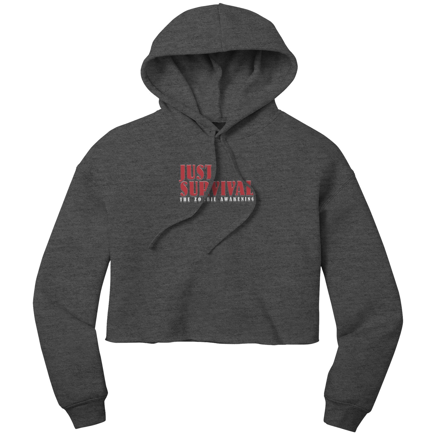 Just Survival The Zombie Awakening Bella Women's Crop Fleece Hoodie