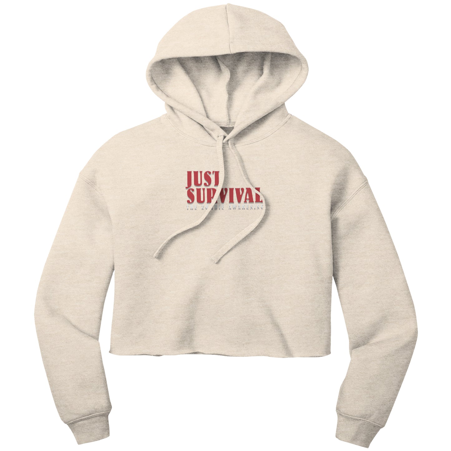 Just Survival The Zombie Awakening Bella Women's Crop Fleece Hoodie