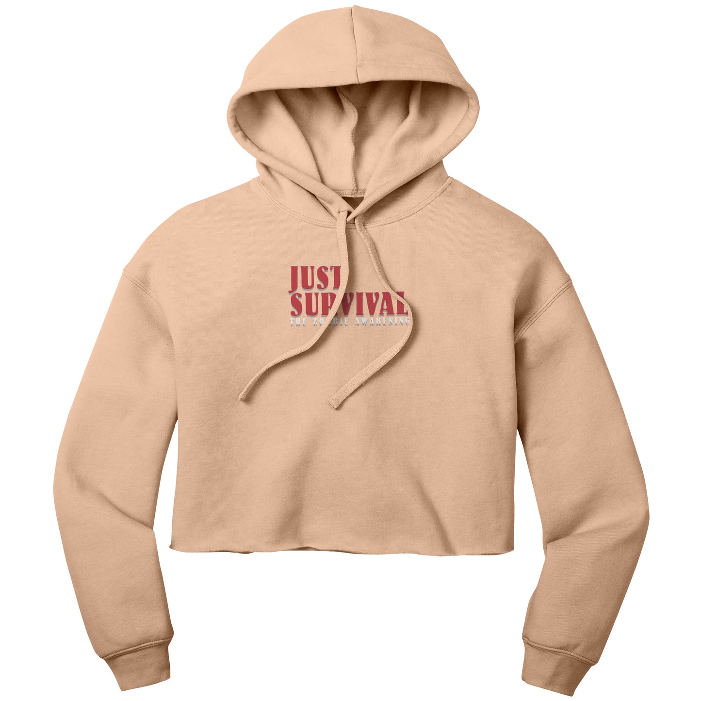 Just Survival The Zombie Awakening Bella Women's Crop Fleece Hoodie