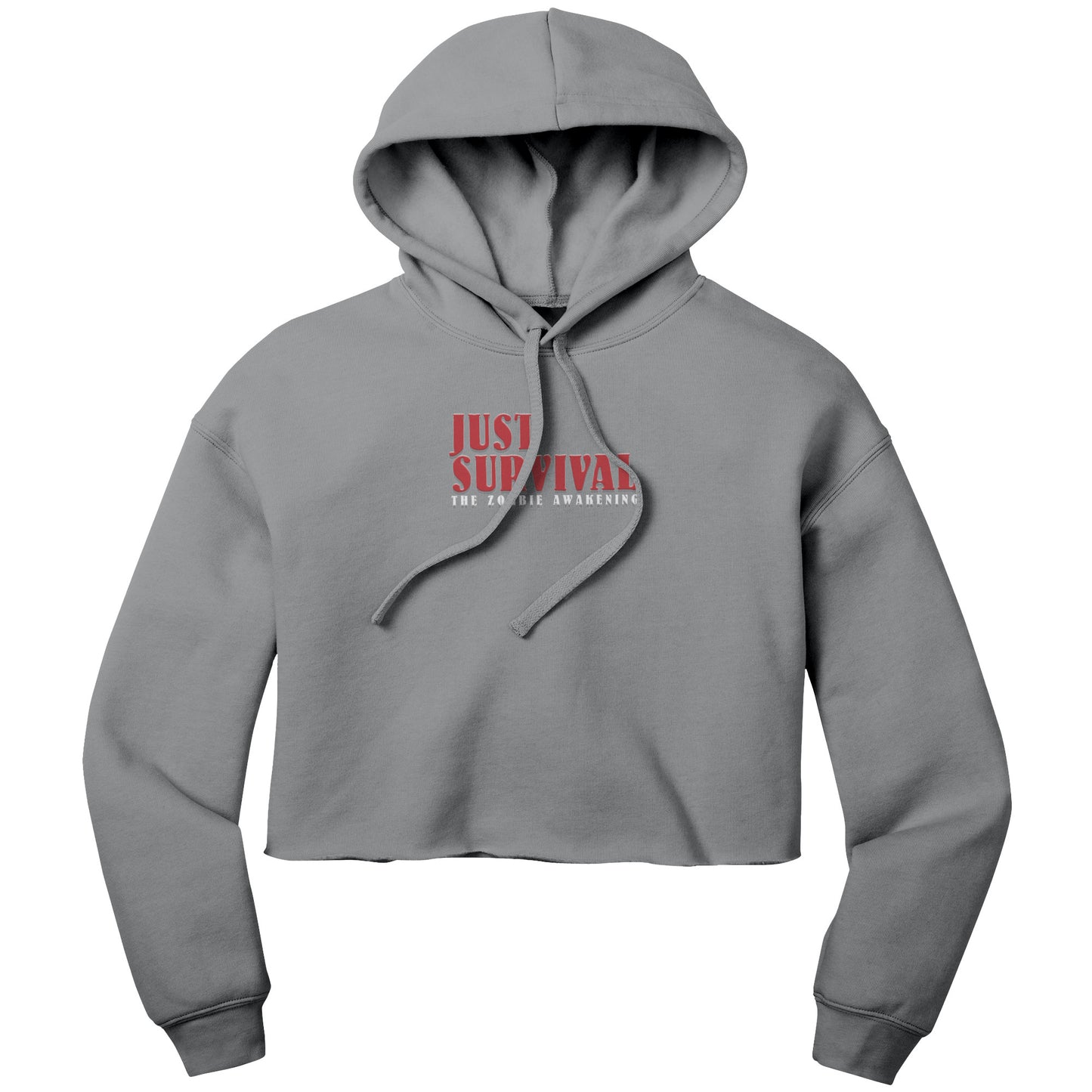 Just Survival The Zombie Awakening Bella Women's Crop Fleece Hoodie