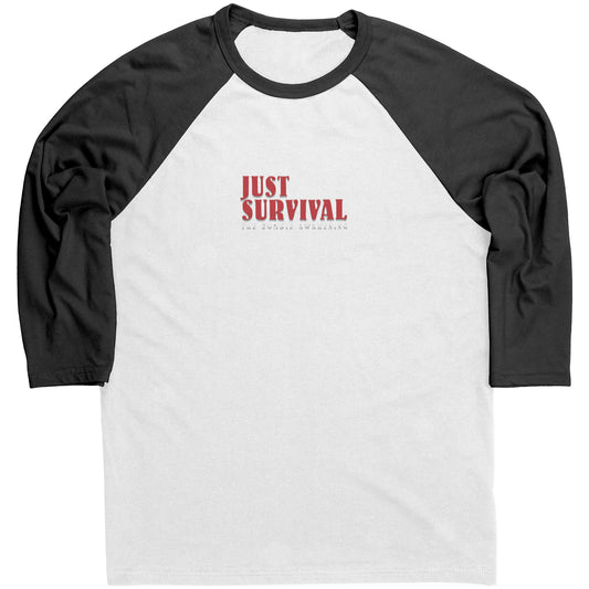 Just Survival The Zombie Awakening Canvas Mens Raglan Long Sleeve Shirt