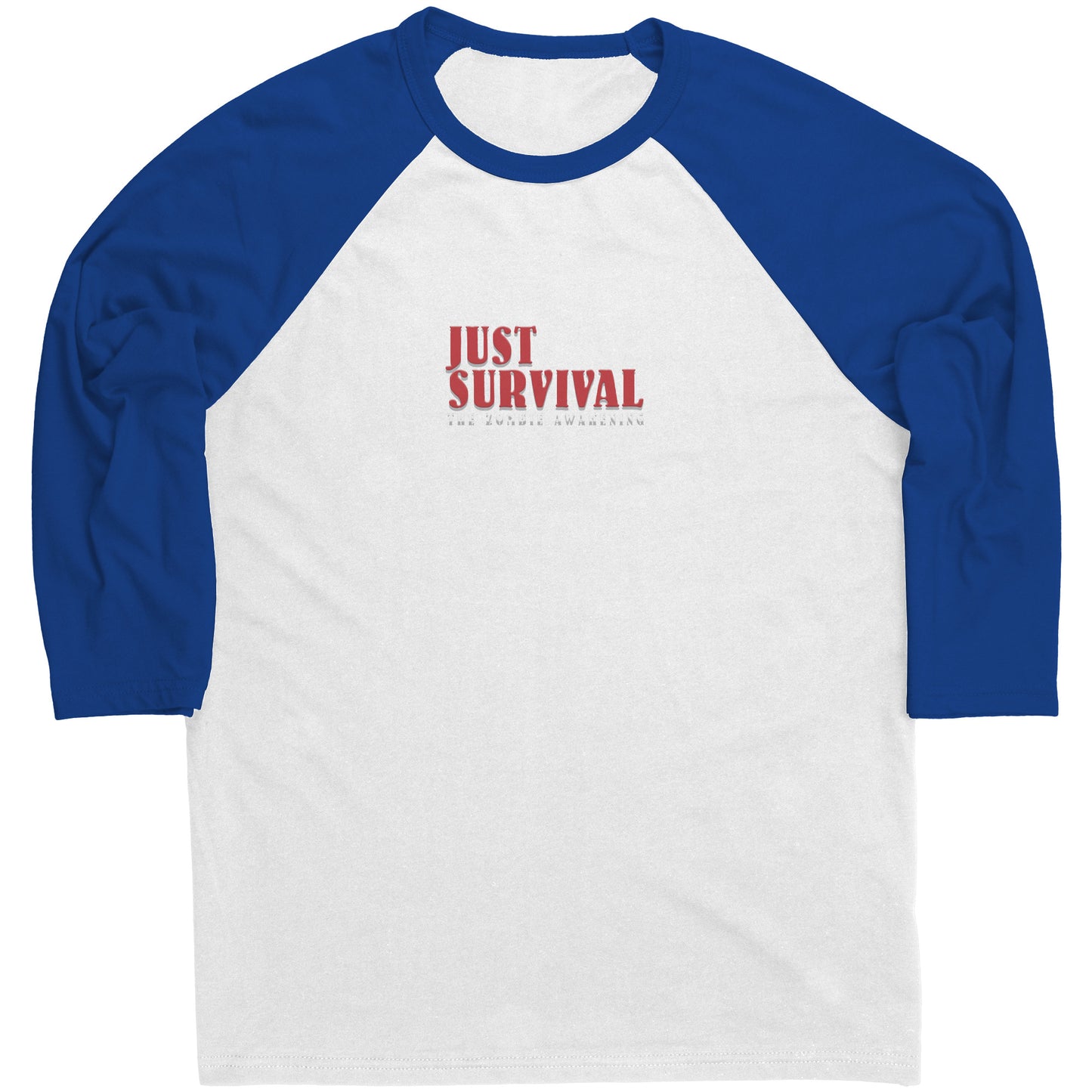 Just Survival The Zombie Awakening Canvas Mens Raglan Long Sleeve Shirt