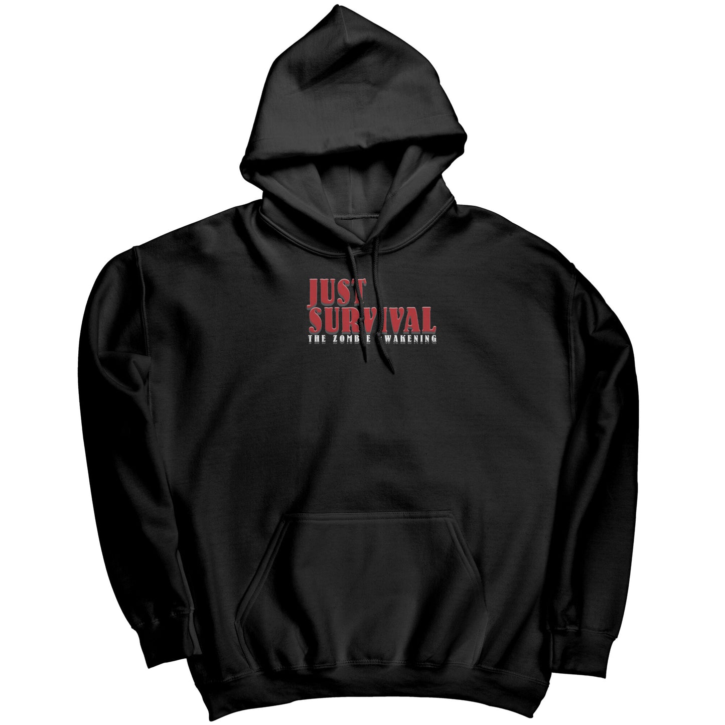 Small Print Classic Just Survival The Zombie Awakening | Awakening Games Entertainment Gaming Apparel Hoody