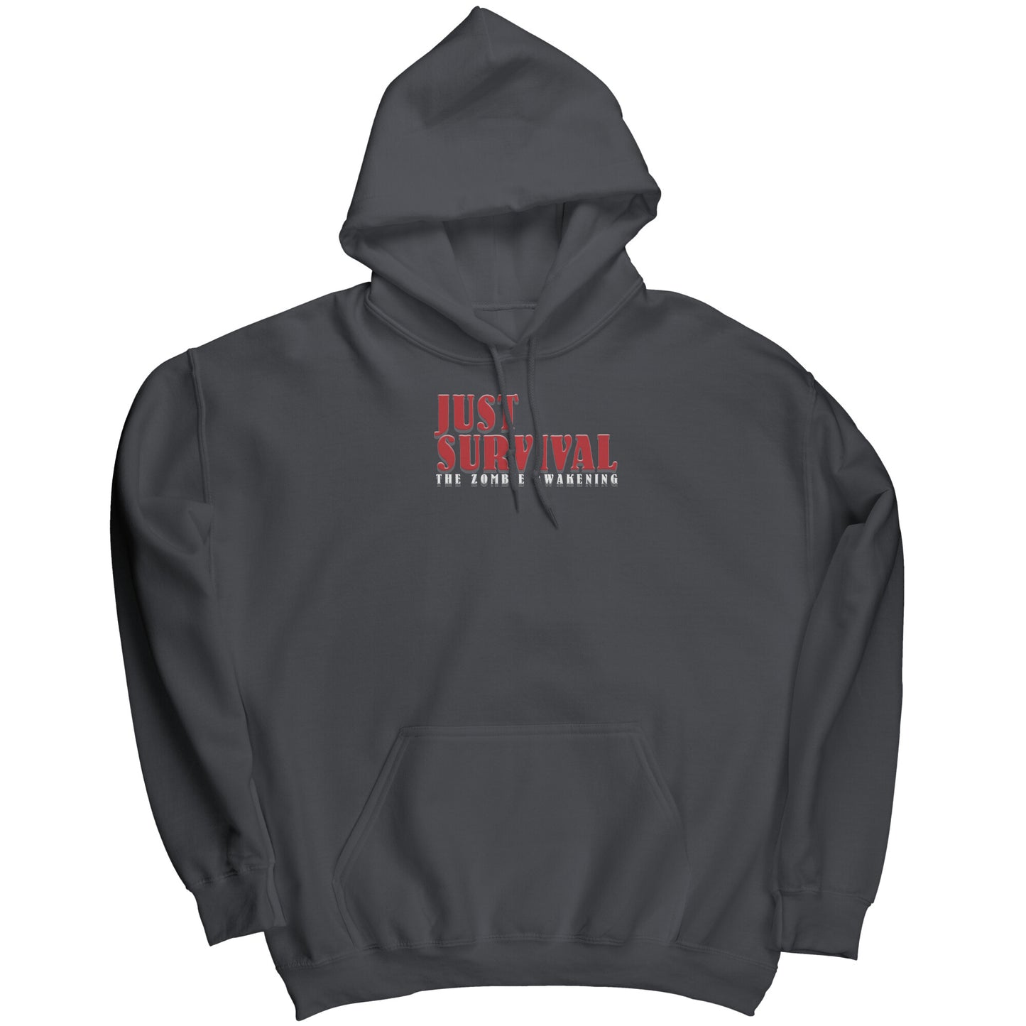 Small Print Classic Just Survival The Zombie Awakening | Awakening Games Entertainment Gaming Apparel Hoody
