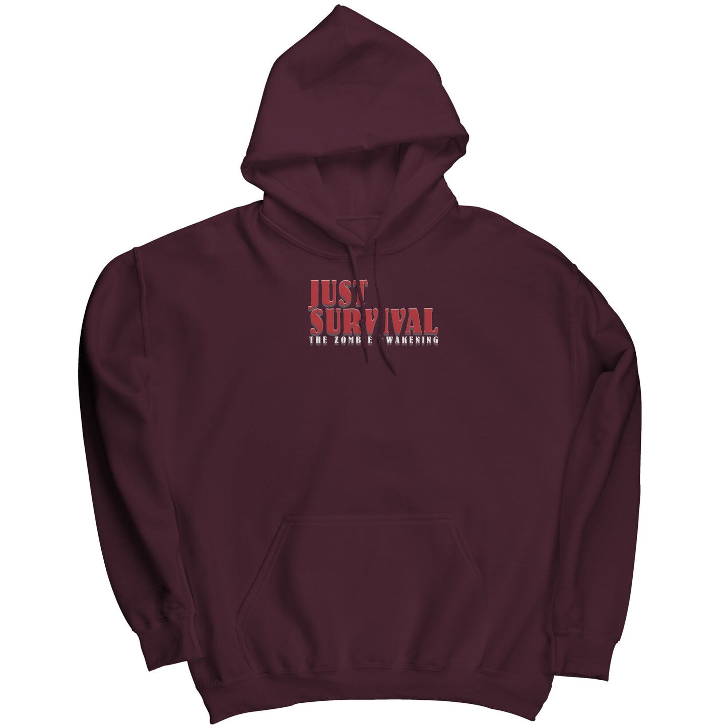 Small Print Classic Just Survival The Zombie Awakening | Awakening Games Entertainment Gaming Apparel Hoody