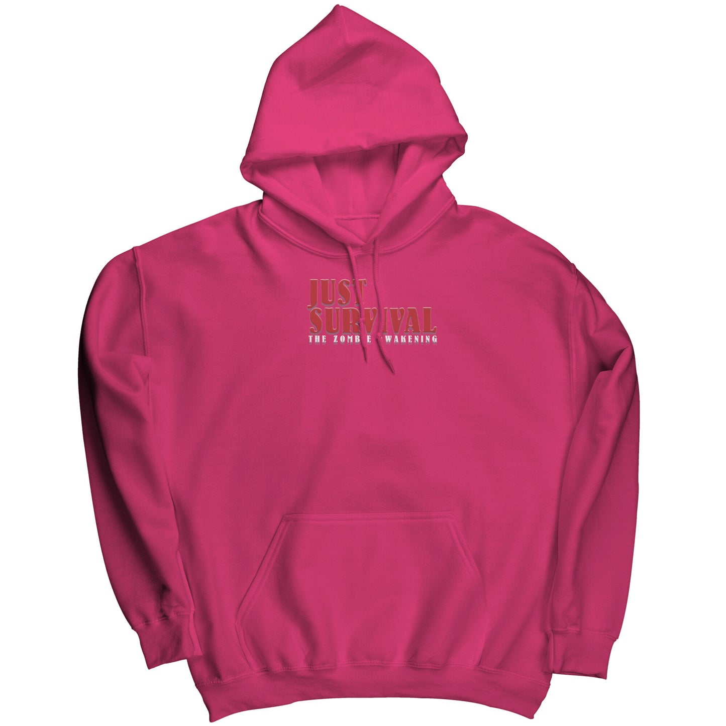Small Print Classic Just Survival The Zombie Awakening | Awakening Games Entertainment Gaming Apparel Hoody