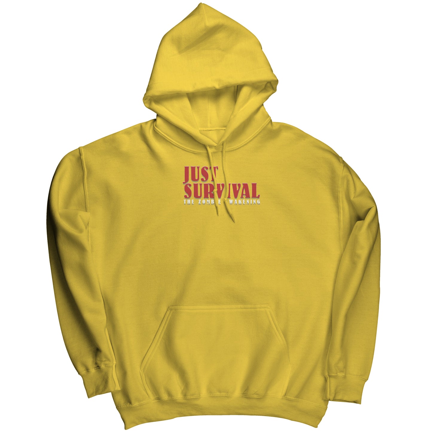 Small Print Classic Just Survival The Zombie Awakening | Awakening Games Entertainment Gaming Apparel Hoody