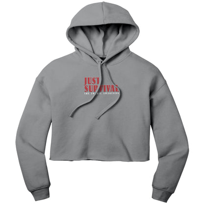 Just Survival The Zombie Awakening Bella Women's Crop Fleece Hoodie
