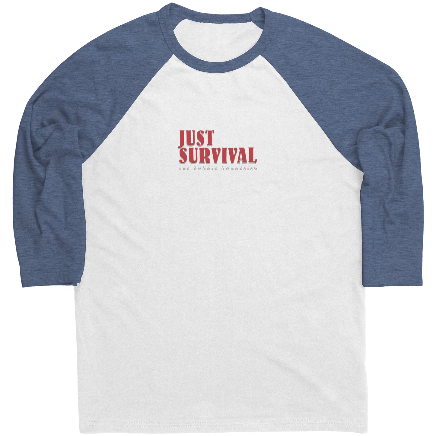 Just Survival The Zombie Awakening Canvas Mens Raglan Long Sleeve Shirt