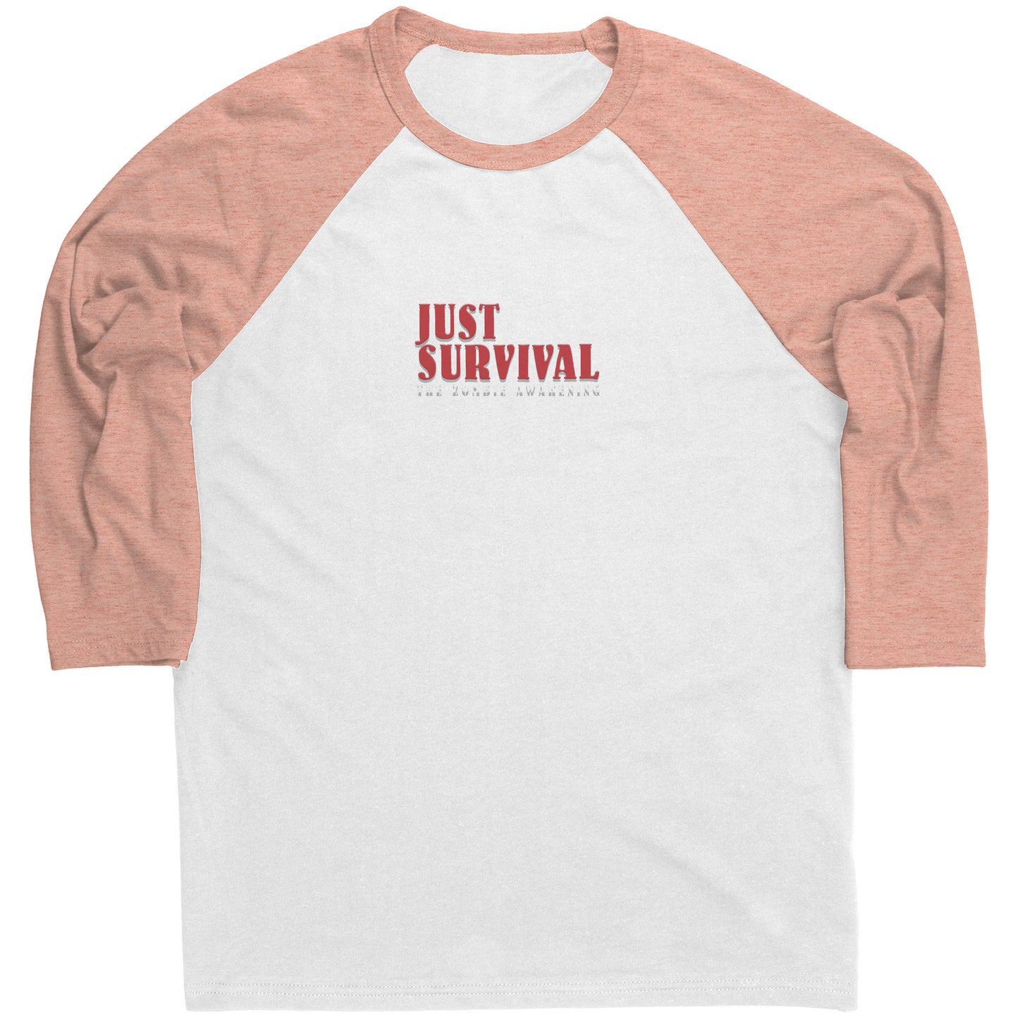 Just Survival The Zombie Awakening Canvas Mens Raglan Long Sleeve Shirt