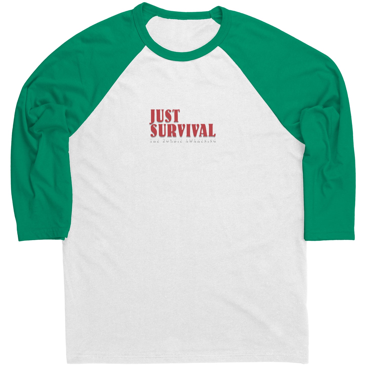 Just Survival The Zombie Awakening Canvas Mens Raglan Long Sleeve Shirt
