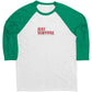Just Survival The Zombie Awakening Canvas Mens Raglan Long Sleeve Shirt