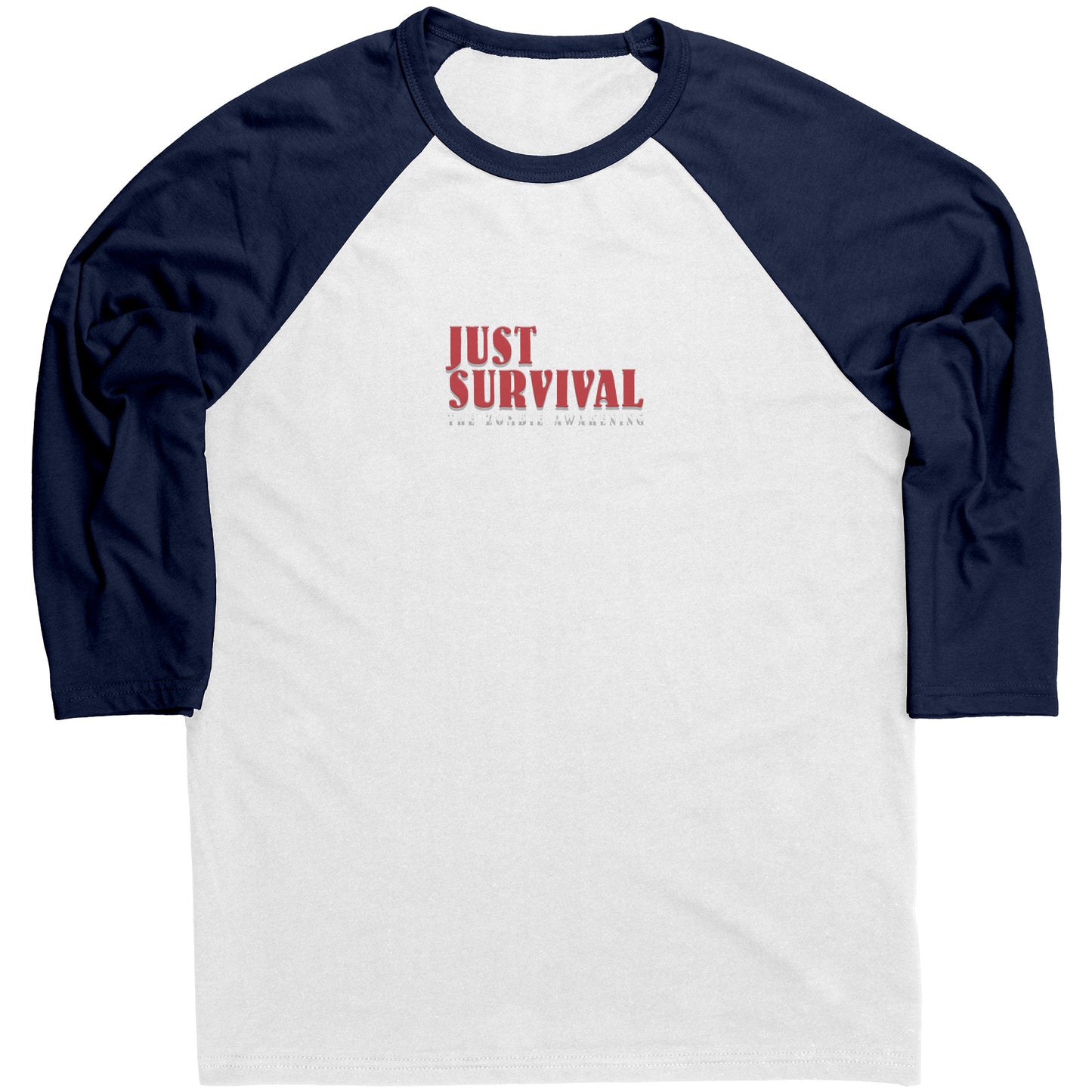 Just Survival The Zombie Awakening Canvas Mens Raglan Long Sleeve Shirt